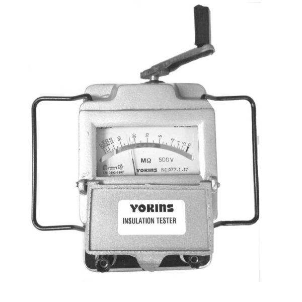 Yokins Hand Driven Generator Type Insulation Tester,megger 1000v, 2000 Mega Ohms, Metal Body
