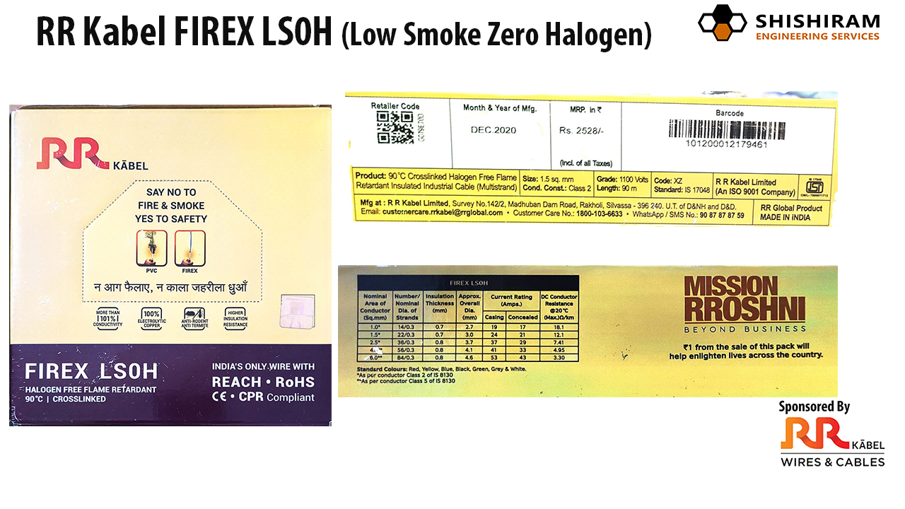 RR Kabel FIREX LS0H Fire Retardant Cables price