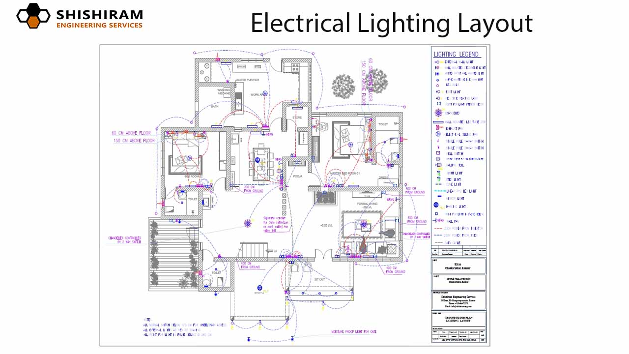 electrical lighting layout drawings for home