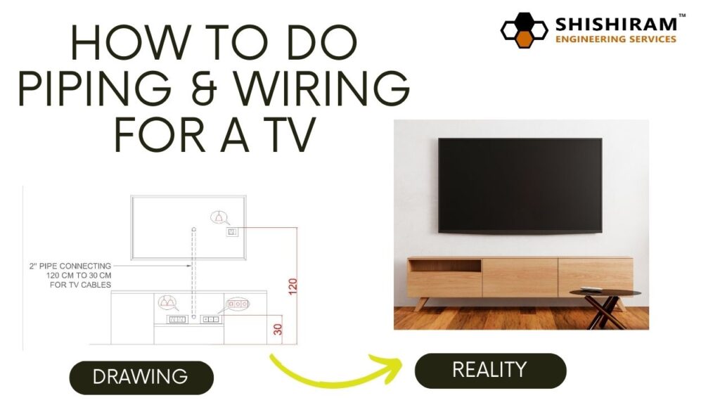 In this article, we discussed How to Do Piping & Wiring for a TV. Laying Conduit Pipe for TV Without Showing Wires. home wiring shishiram