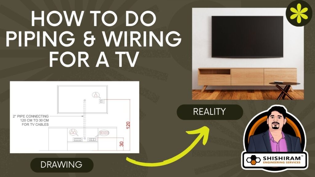 How to Do Piping & Wiring for a TV Laying Conduit Pipe for TV Without Showing Wires Home Wiring